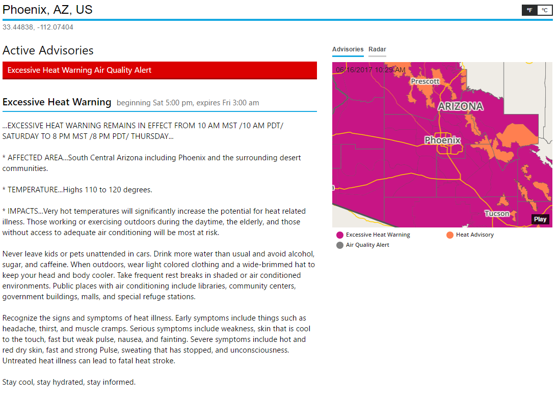 Advisories Layout