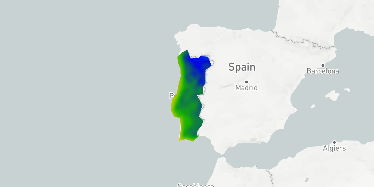 Masking temperatures to a custom GeoJSON region.