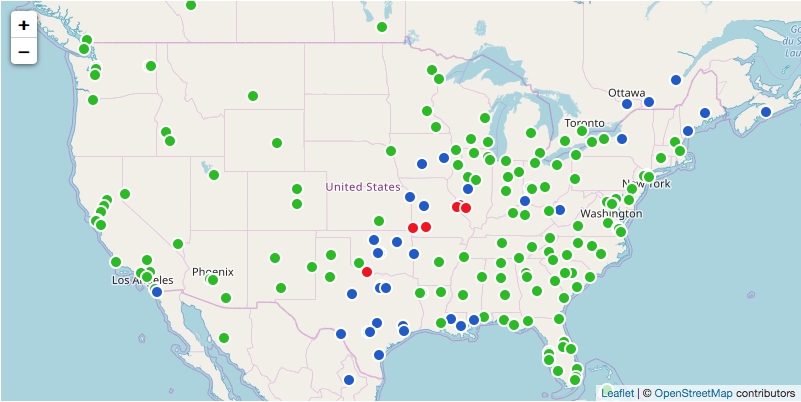 Custom interactive map data source example