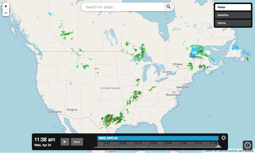 Basic interactive map application example