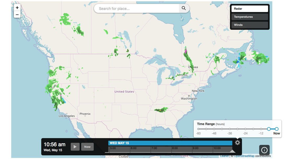 Interactive map application with layer filters example