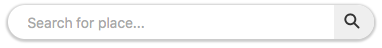 Example place search panel