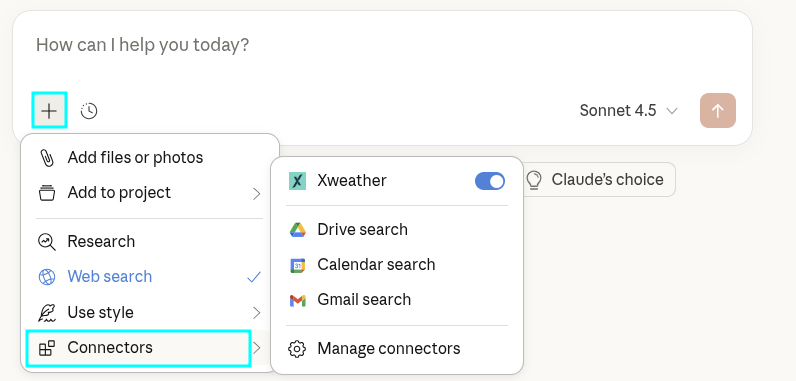 Claude Connector Test
